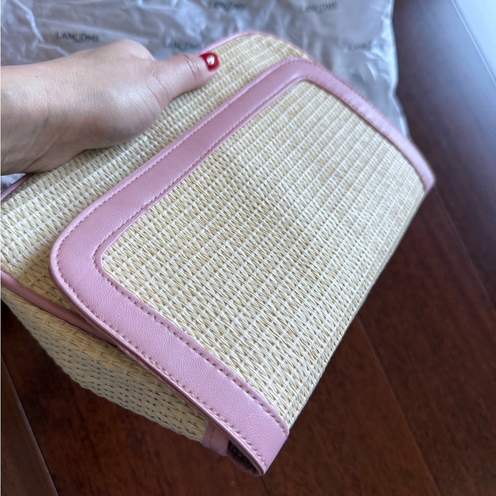 NEW Pink and Cream Women's Bag/Clutch/Cosmetic Bag - Picture 16 of 16